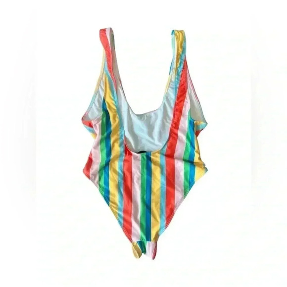 ZARA One Piece Swimsuit - Multicolor Stripes 🩷❤️🧡💛💚🩵💙💜 - Picture 5 of 6